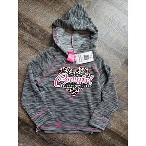 Cowgirl hardware 5T slub hoodie NWT